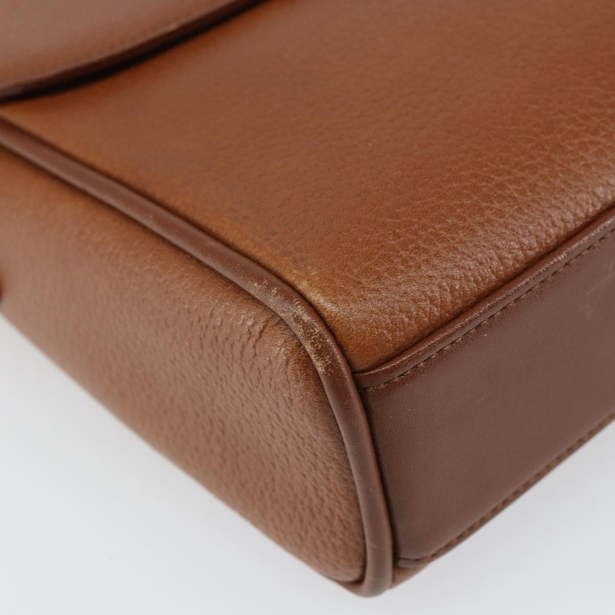 Burberry Vintage Shoulder Bag Leather Brown Leather Shoulder Bag