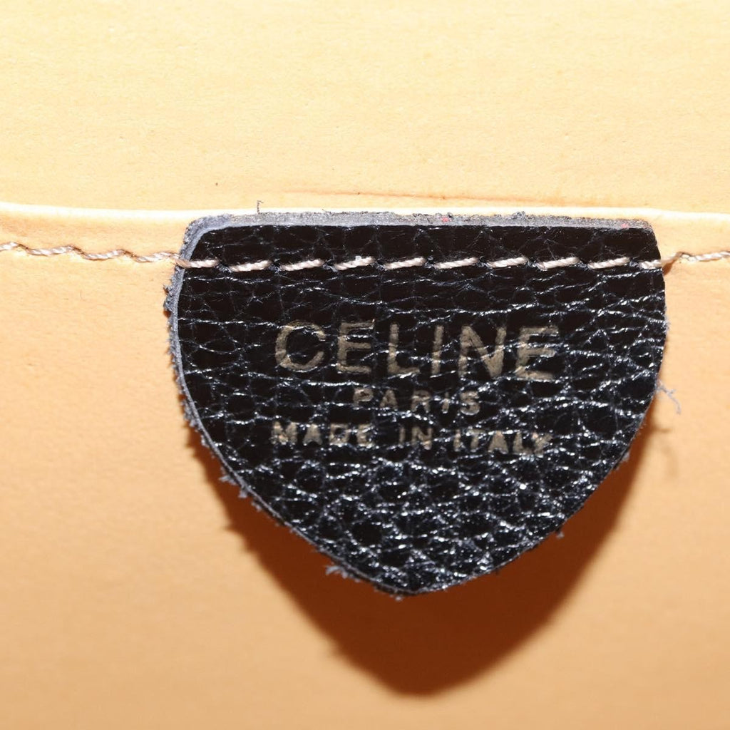 Celine Vintage Shoulder Bag Leather Black Leather Shoulder Bag Bag