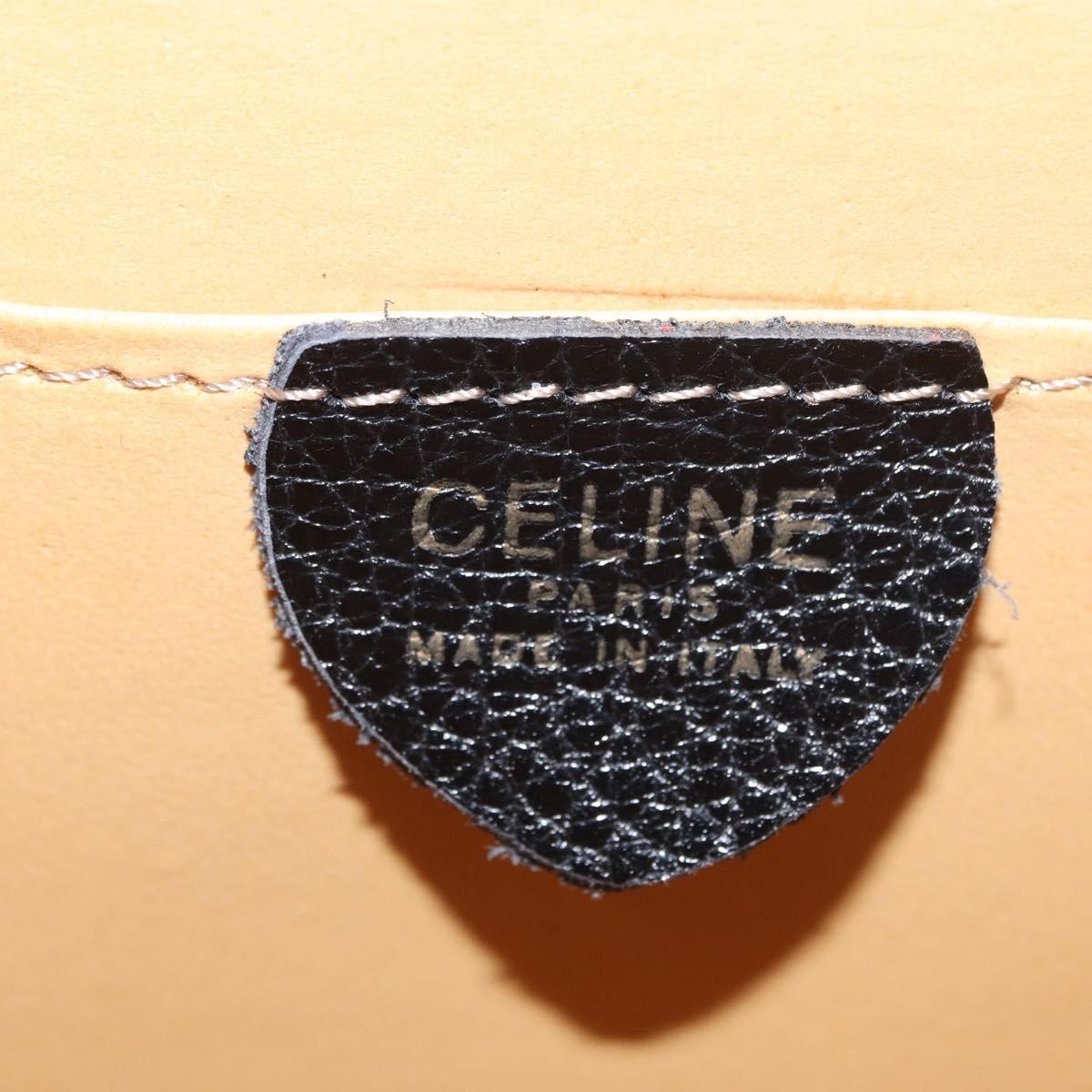 Celine Vintage Shoulder Bag Leather Black Leather Shoulder Bag Bag