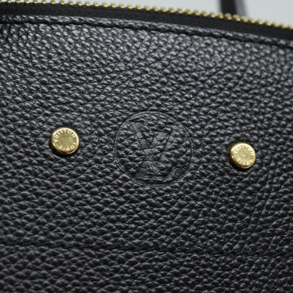 Louis Vuitton City Steamer Handbag Leather Black Leather Handbag