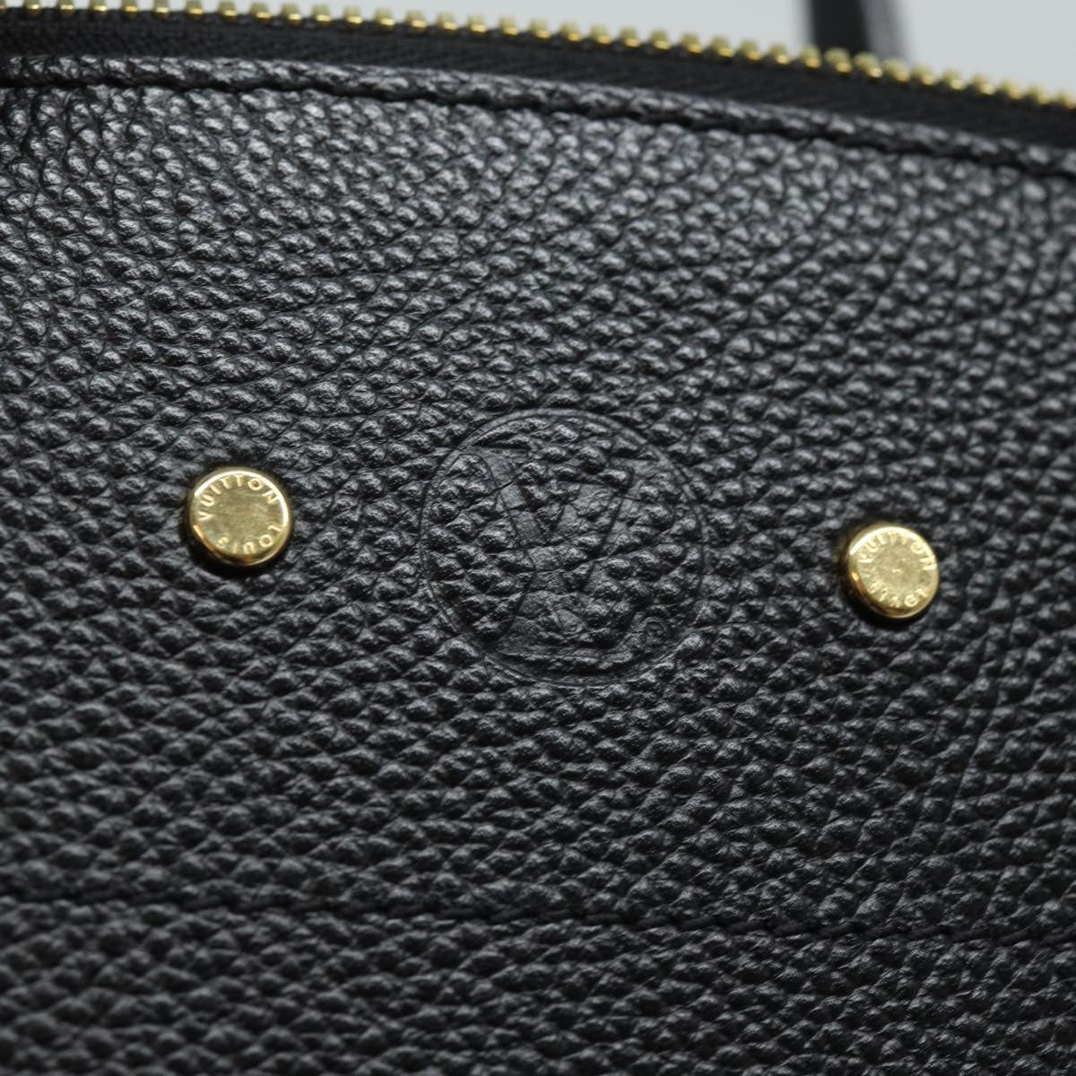 Louis Vuitton City Steamer Handbag Leather Black Leather Handbag