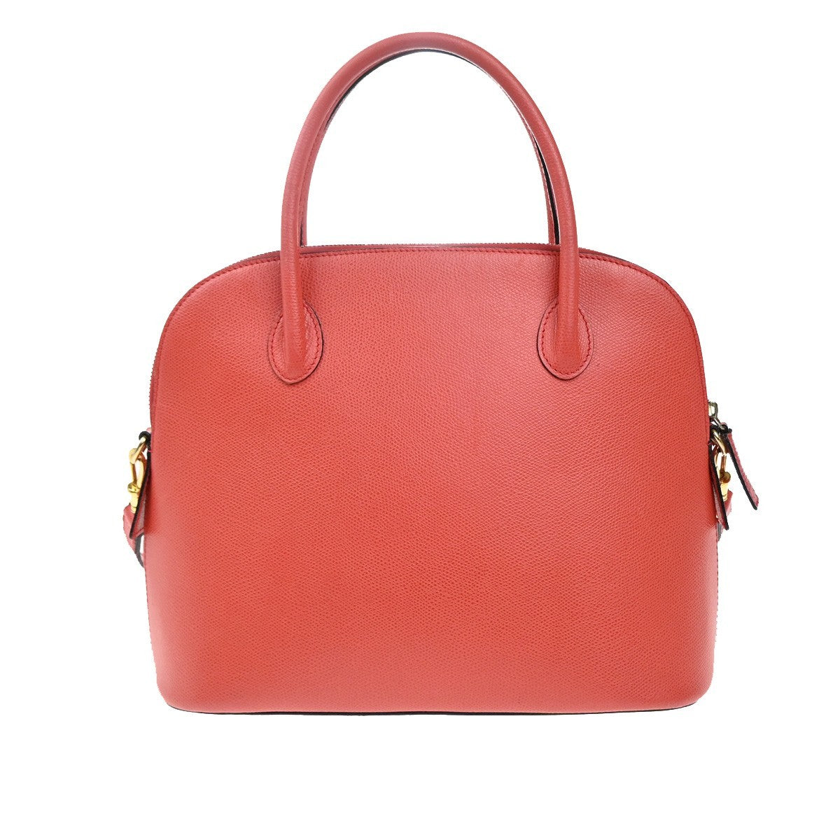 Celine Vintage Convertible Bowler Bag Leather Red Leather Handbag