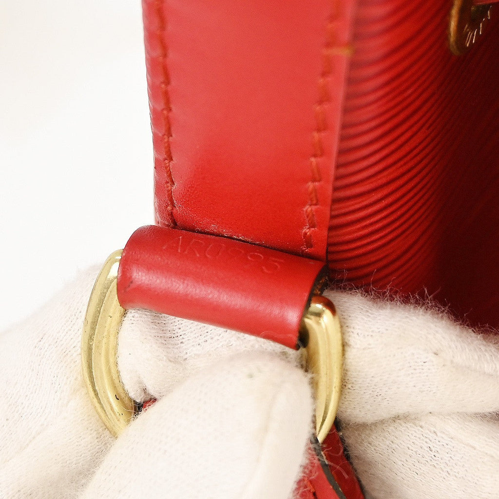 Louis Vuitton Noe Handbag Epi Leather Red Leather Shoulder Bag