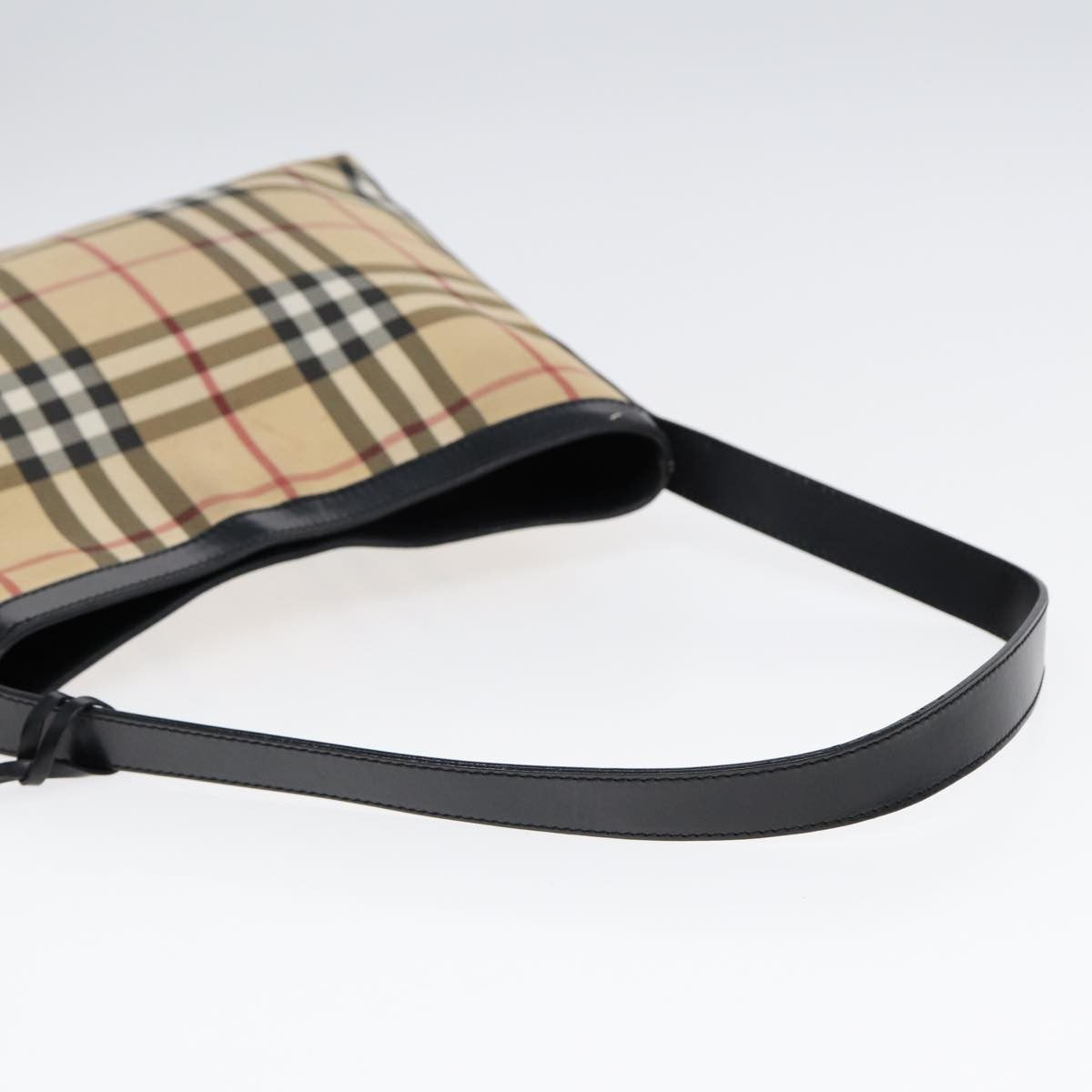 Burberry Nova Check Shoulder Bag Canvas And Leather Beige Canvas Shoulder Bag