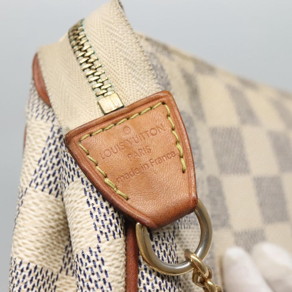 Louis Vuitton Eva Handbag Damier Beige Canvas Shoulder Bag