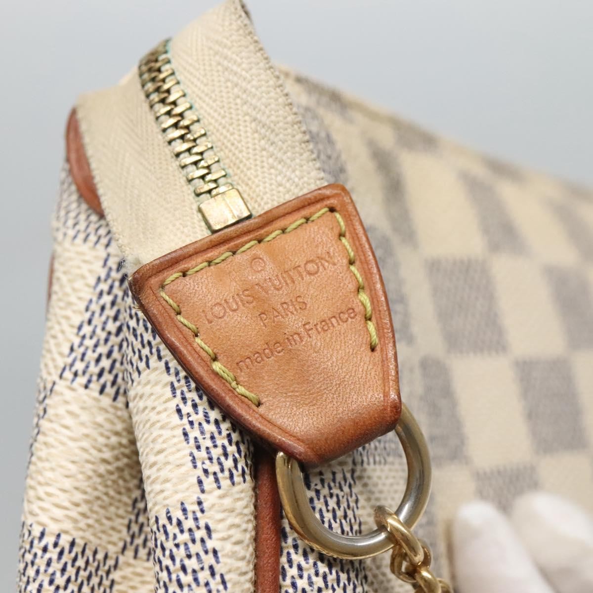 Louis Vuitton Eva Handbag Damier Beige Canvas Shoulder Bag