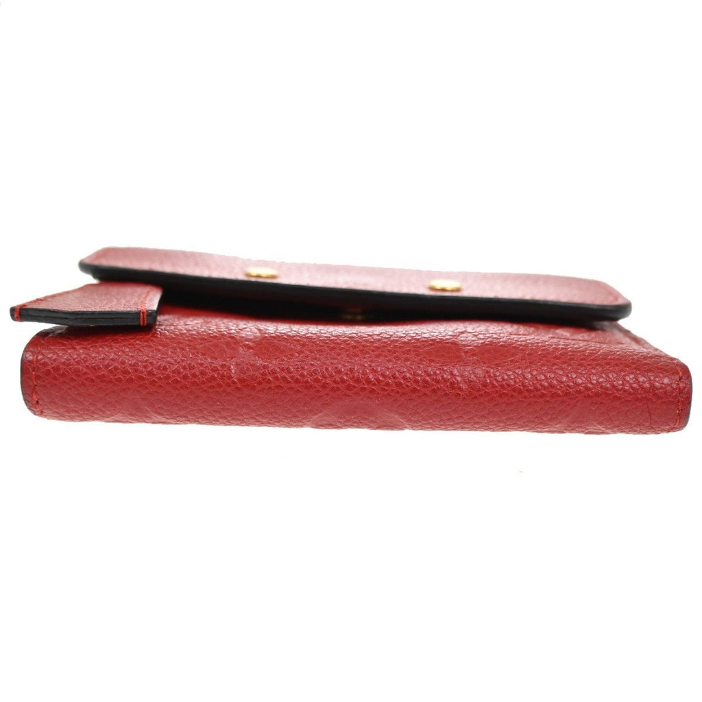 Louis Vuitton Pont Neuf Wallet Monogram Empreinte Leather Red Leather Wallets Accessory