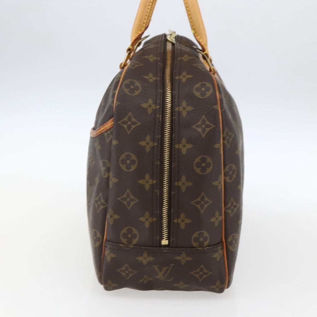 Louis Vuitton Deauville Handbag Monogram Canvas Brown Canvas Handbag