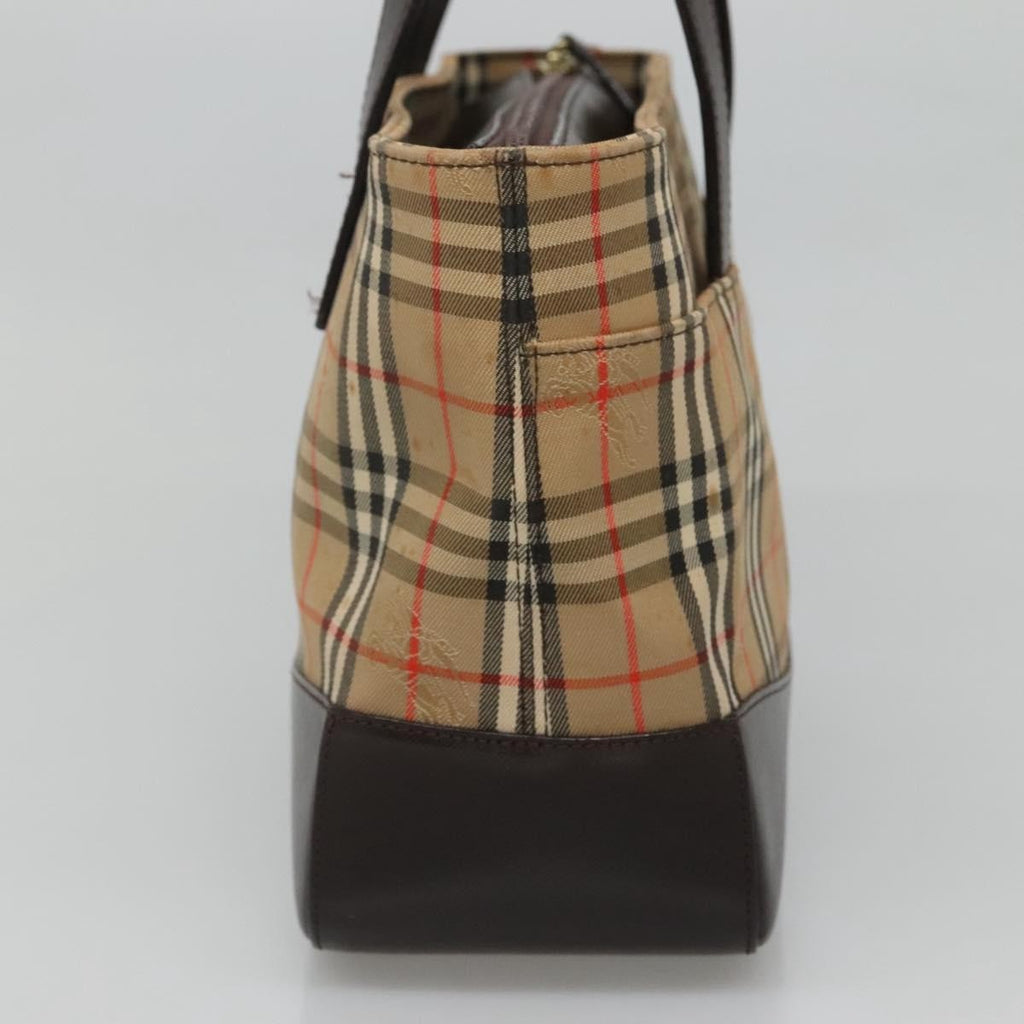 Burberry Nova Check Handbag Nova Check Canvas And Leather Beige Canvas Handbag