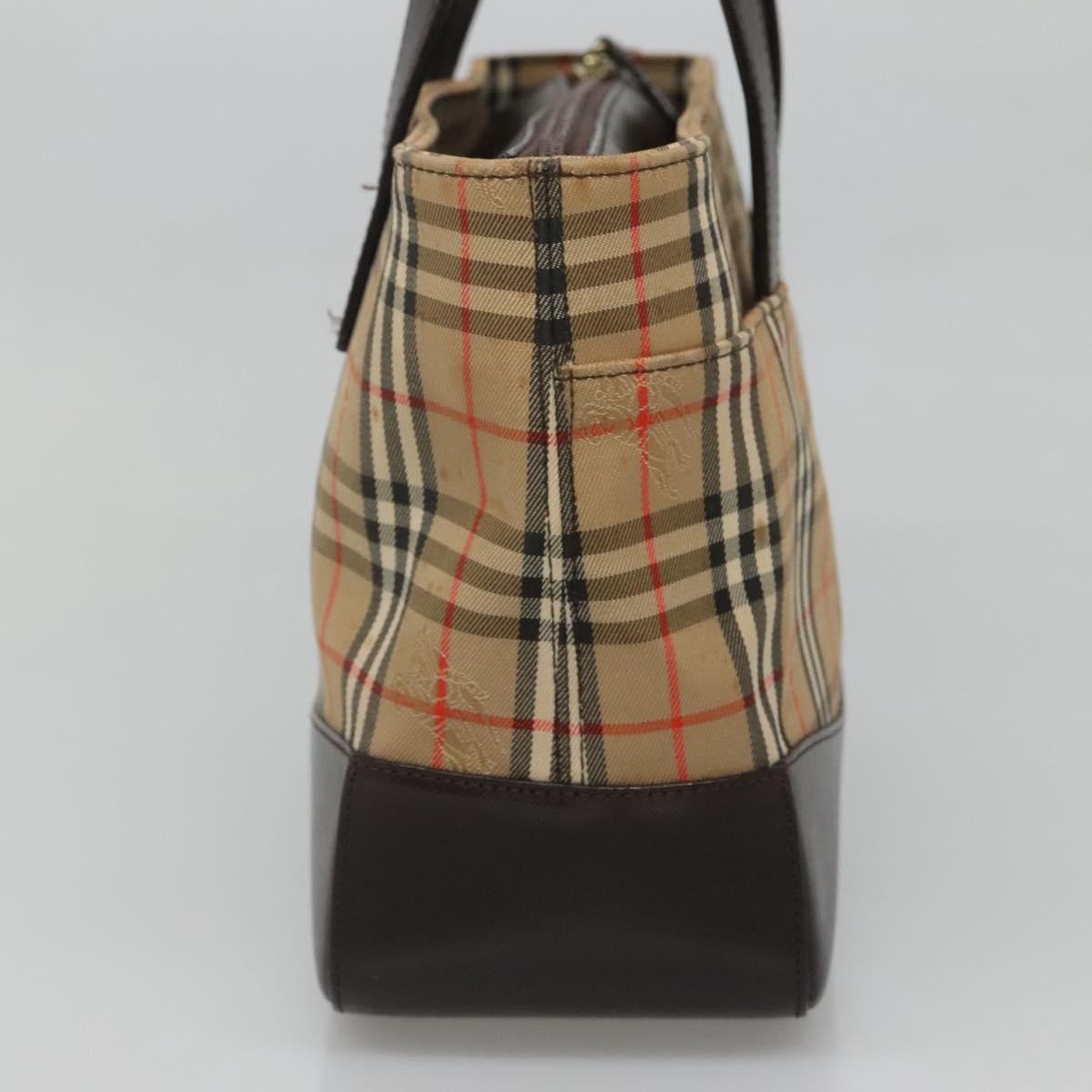 Burberry Nova Check Handbag Nova Check Canvas And Leather Beige Canvas Handbag