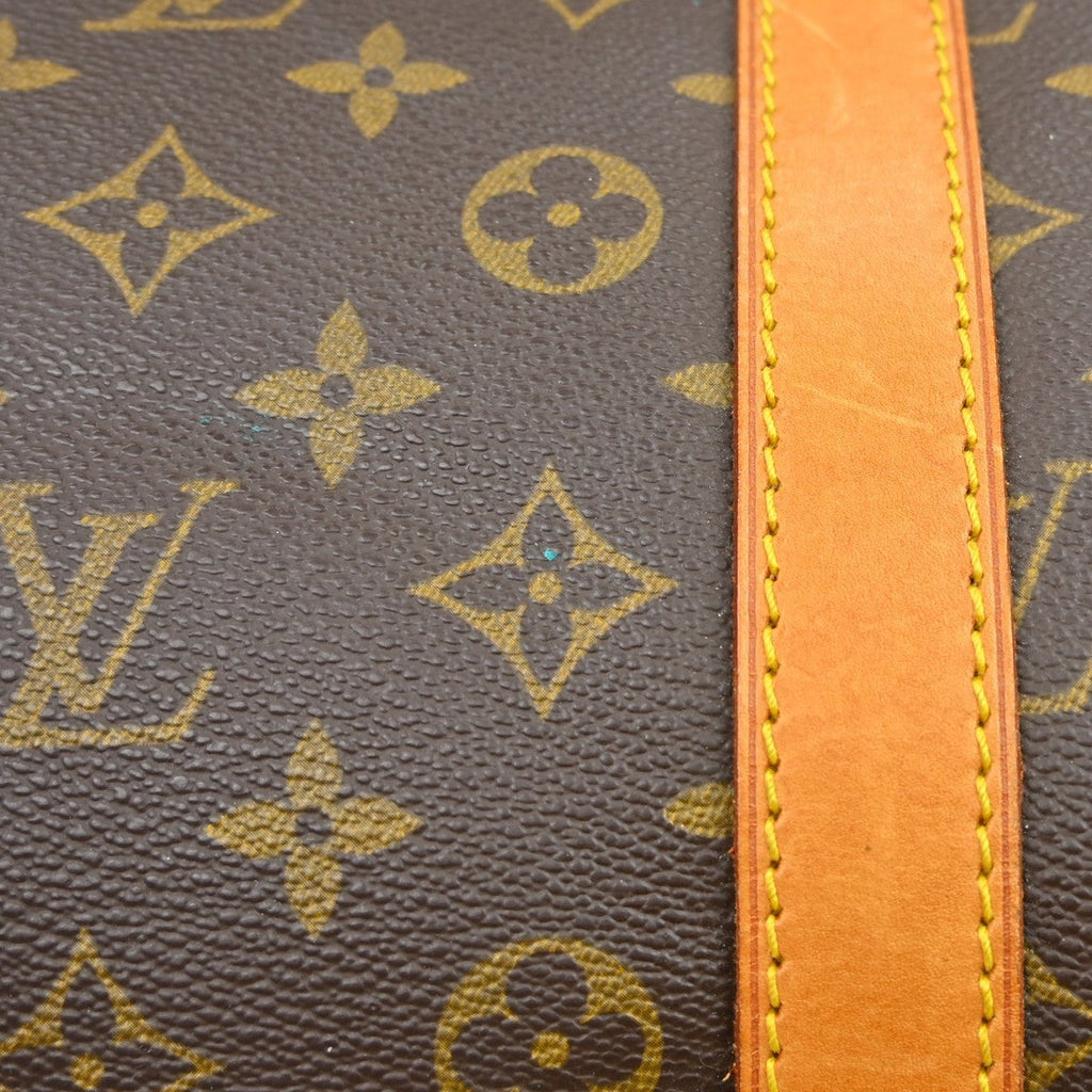 Louis Vuitton Keepall Bag Monogram Canvas Brown Canvas Travel Bag