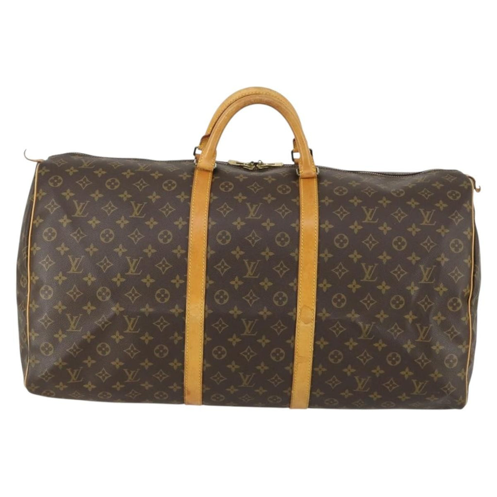 Louis Vuitton Keepall Bag Monogram Canvas Brown Canvas Travel Bag