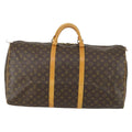 Louis Vuitton Keepall Bag Monogram Canvas Brown Canvas Travel Bag