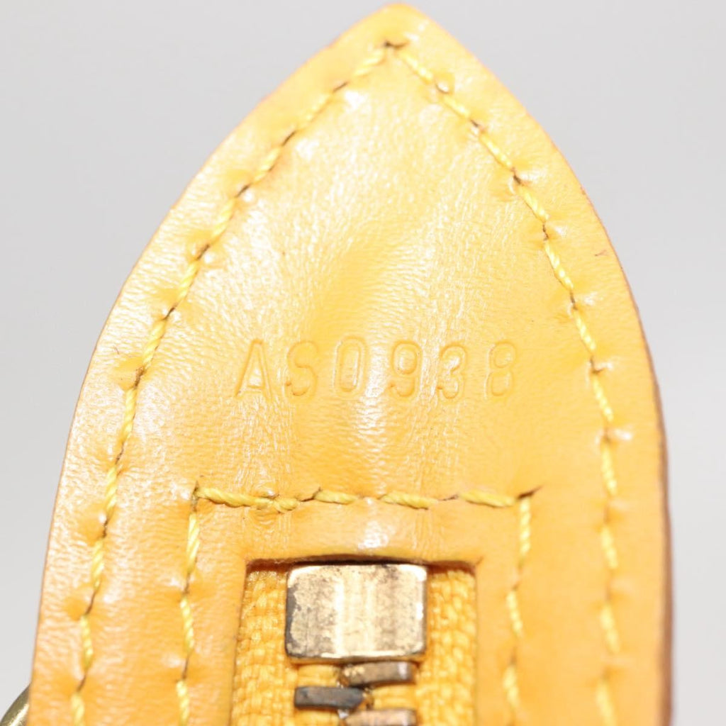 Louis Vuitton Saint Jacques Handbag Epi Leather Yellow Leather Handbag