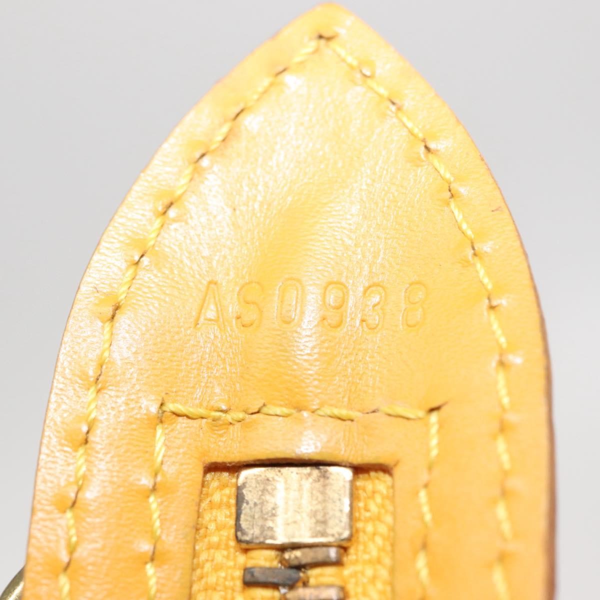 Louis Vuitton Saint Jacques Handbag Epi Leather Yellow Leather Handbag