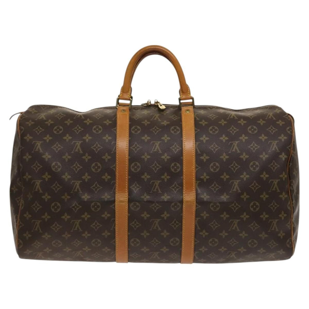 Louis Vuitton Keepall Bag Monogram Canvas Brown Canvas Travel Bag