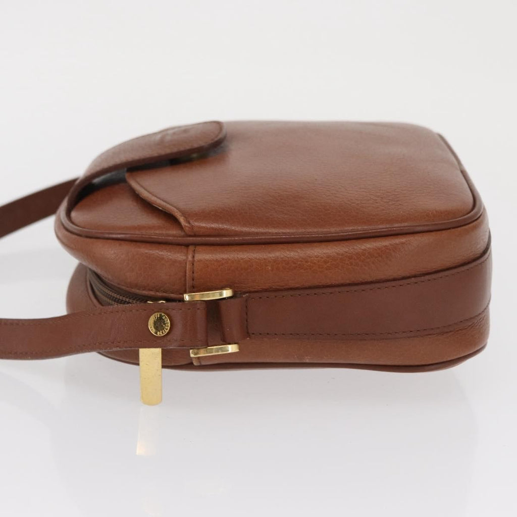 Burberry Vintage Shoulder Bag Leather Brown Leather Shoulder Bag