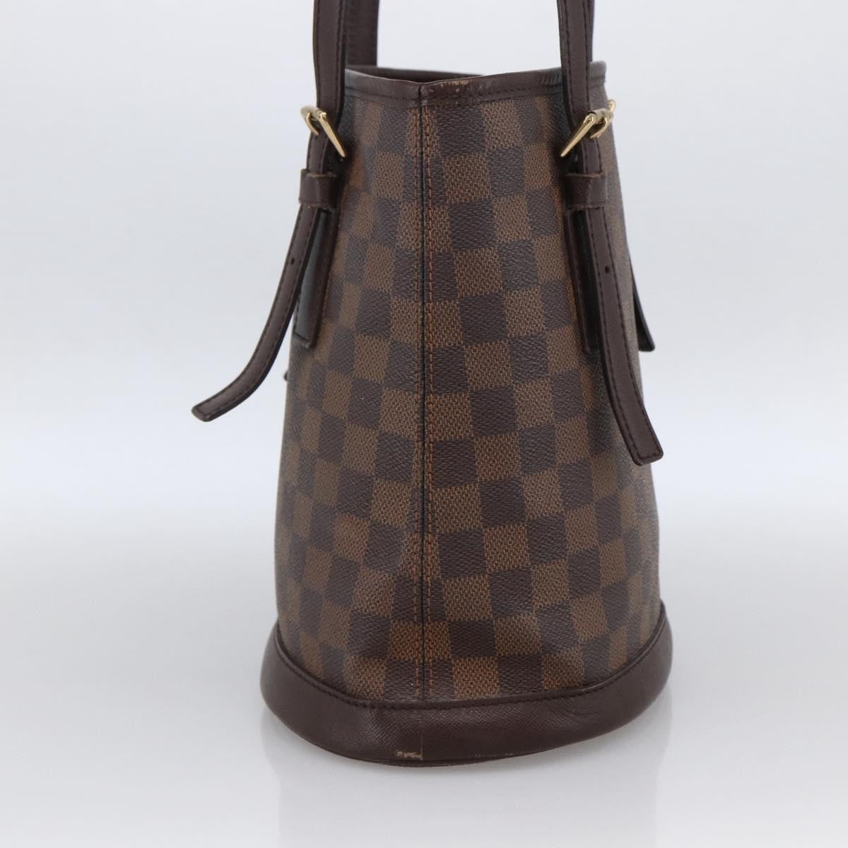 Louis Vuitton Marais Bucket Bag Damier Brown Canvas Shoulder Bag