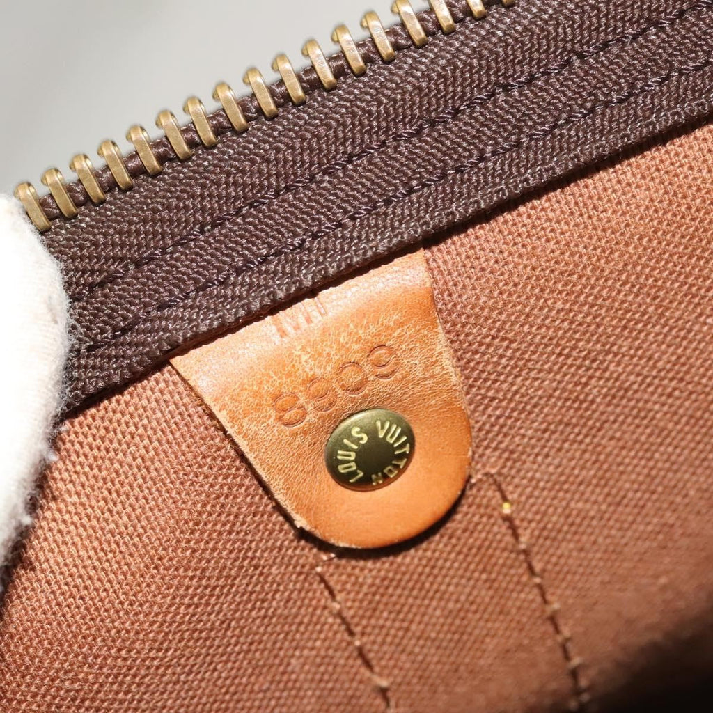 Louis Vuitton Keepall Bag Monogram Canvas Brown Canvas Travel Bag