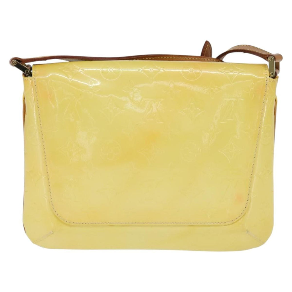 Louis Vuitton Thompson Street Handbag Monogram Vernis Yellow Patent_Leather Shoulder Bag