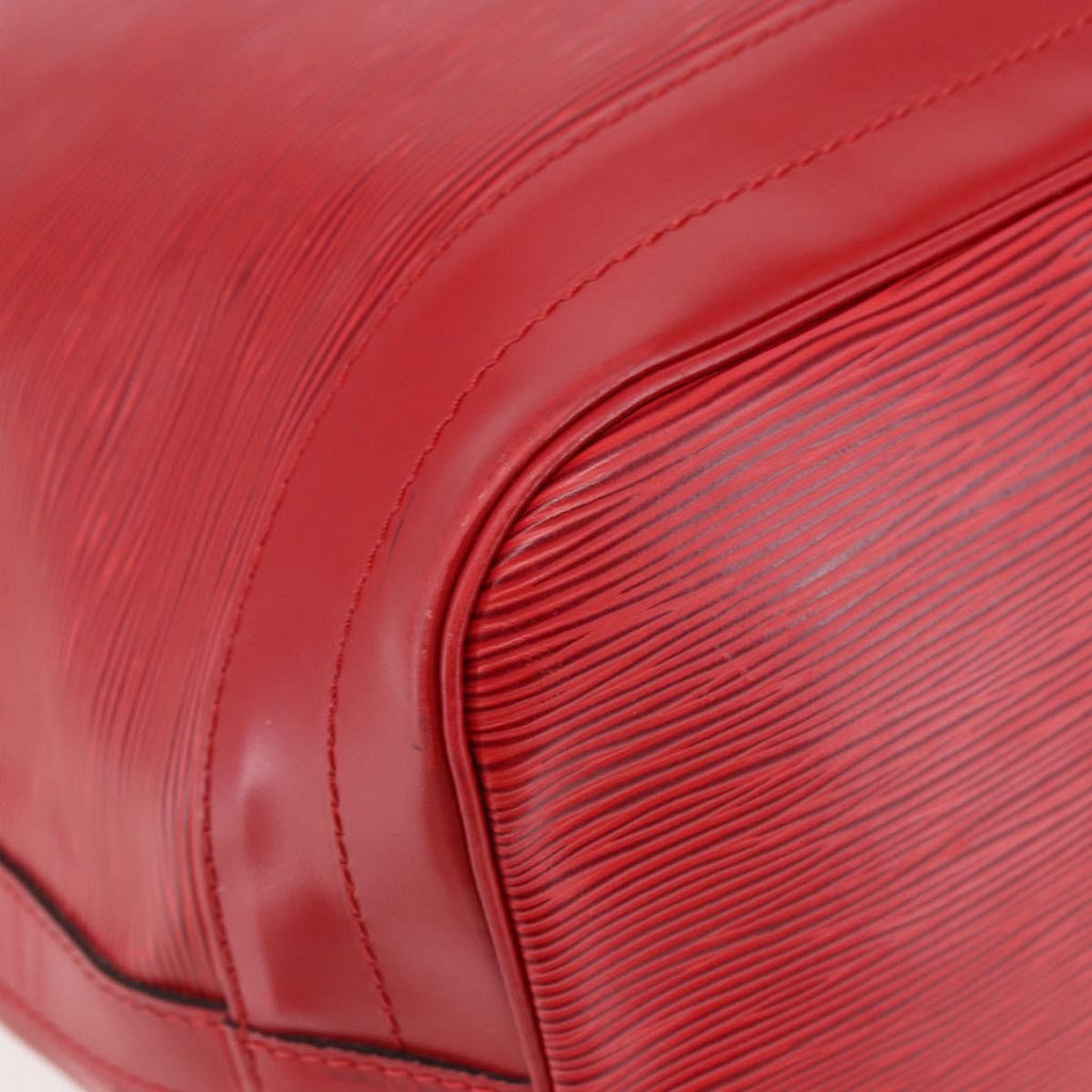 Louis Vuitton Noe Handbag Epi Leather Red Leather Bag