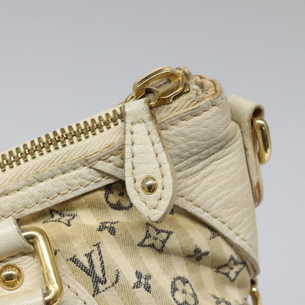 Louis Vuitton Marina Handbag Mini Lin Croisette Beige Canvas Bag