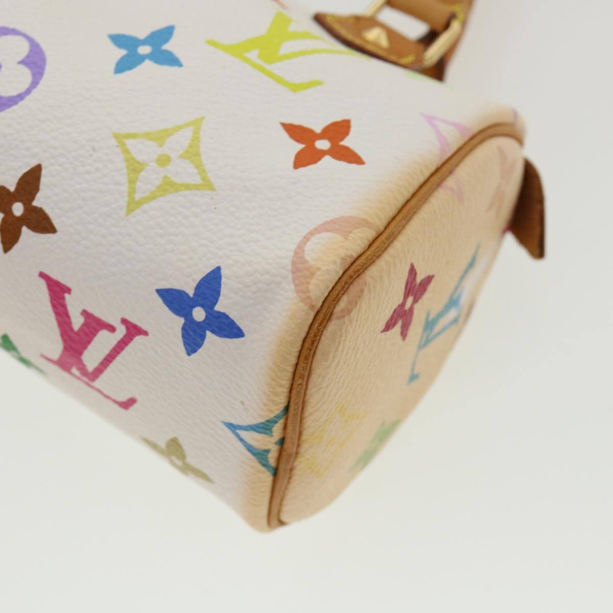 Louis Vuitton Speedy Mini Hl Handbag Monogram Multicolor White Canvas Bag