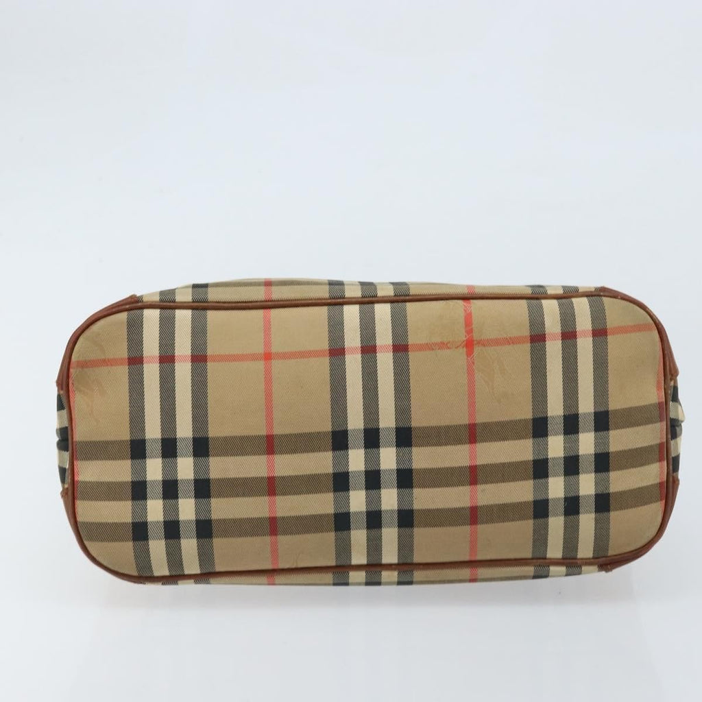 Burberry Nova Check Shoulder Bag Canvas And Leather Beige Canvas Shoulder Bag