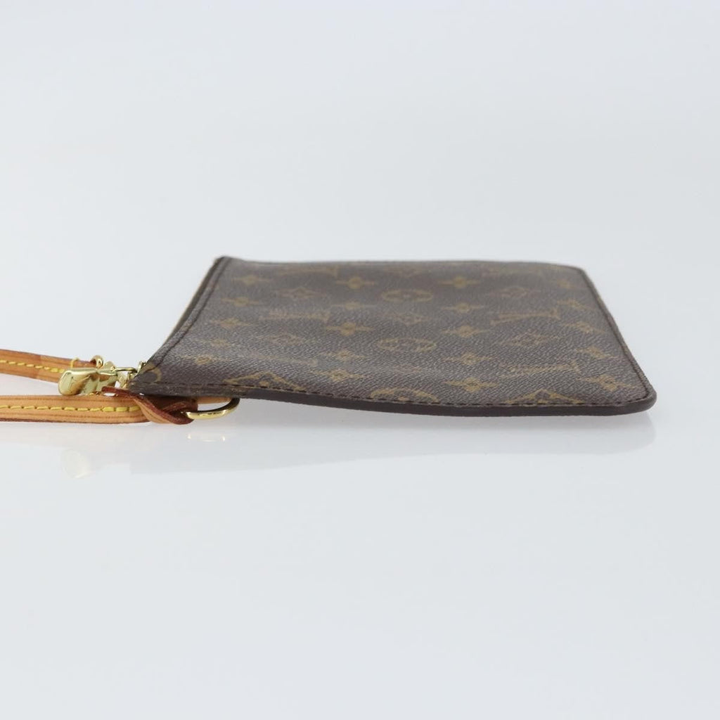 Louis Vuitton Neverfull Pochette Monogram Canvas Brown Canvas Clutche & Pouche Bag