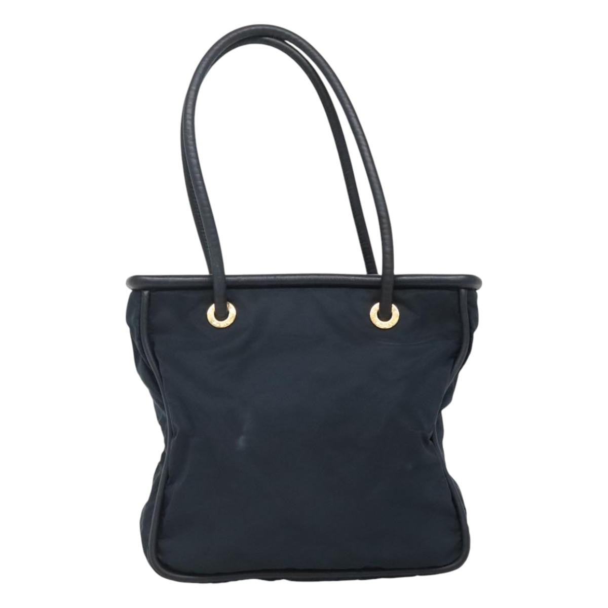 Celine Circle Logo Handbag Nylon Navy Nylon Tote Bag Bag