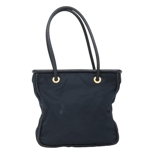 Celine Circle Logo Handbag Nylon Navy Nylon Tote Bag Bag
