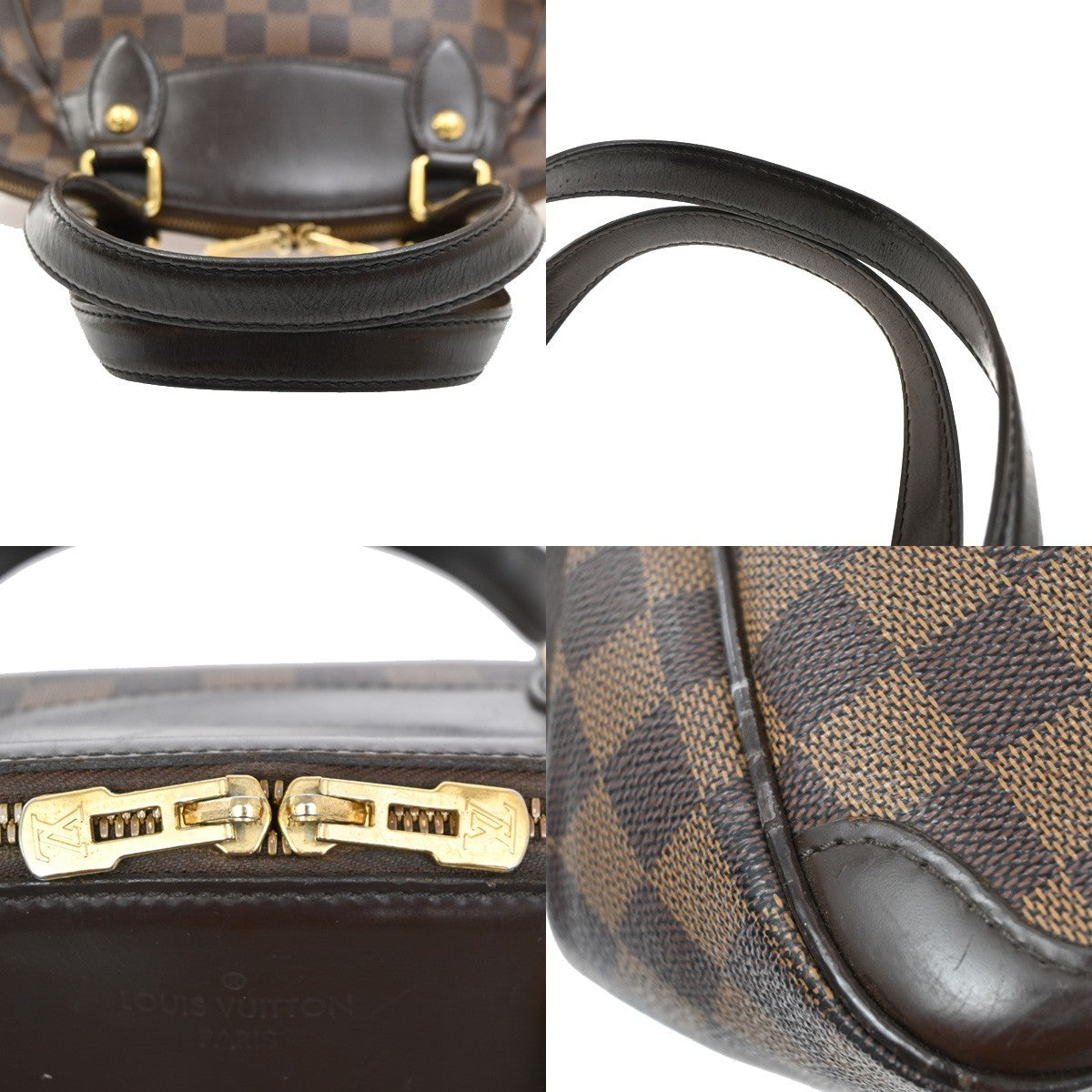 Louis Vuitton Verona Handbag Damier Brown Canvas Shoulder Bag
