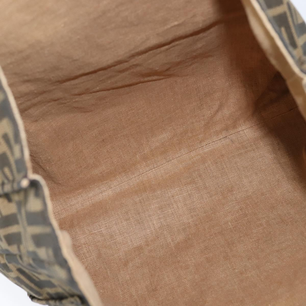 Fendi Open Shopping Tote Zucca Canvas Brown Canvas Tote Bag Bag