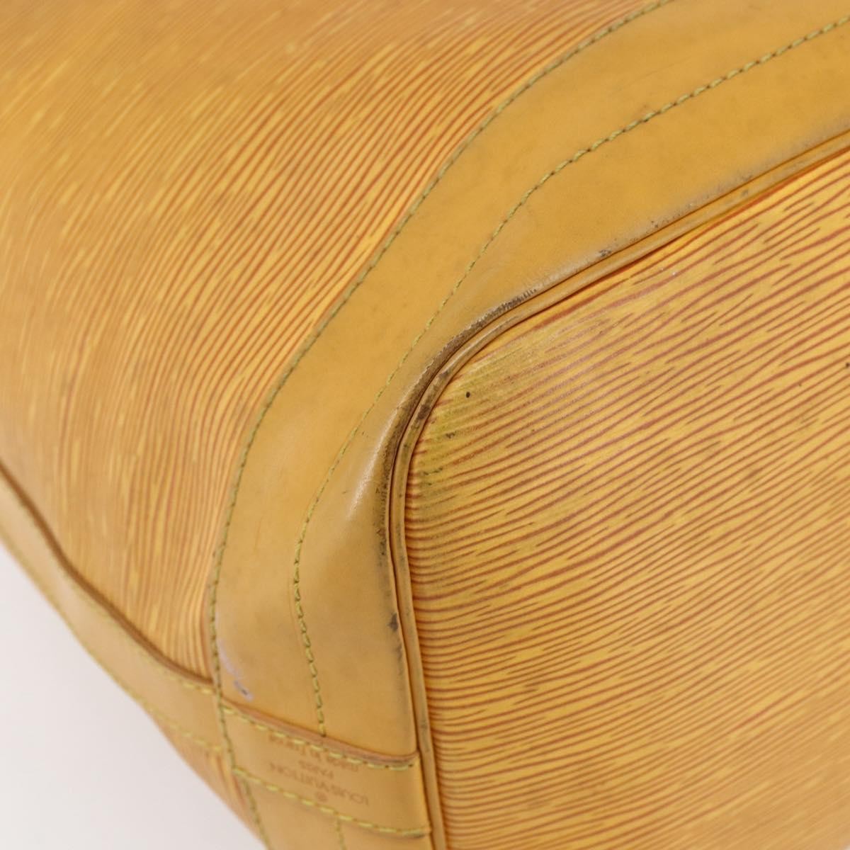 Louis Vuitton Petit Noe Nm Handbag Epi Leather Yellow Leather Shoulder Bag