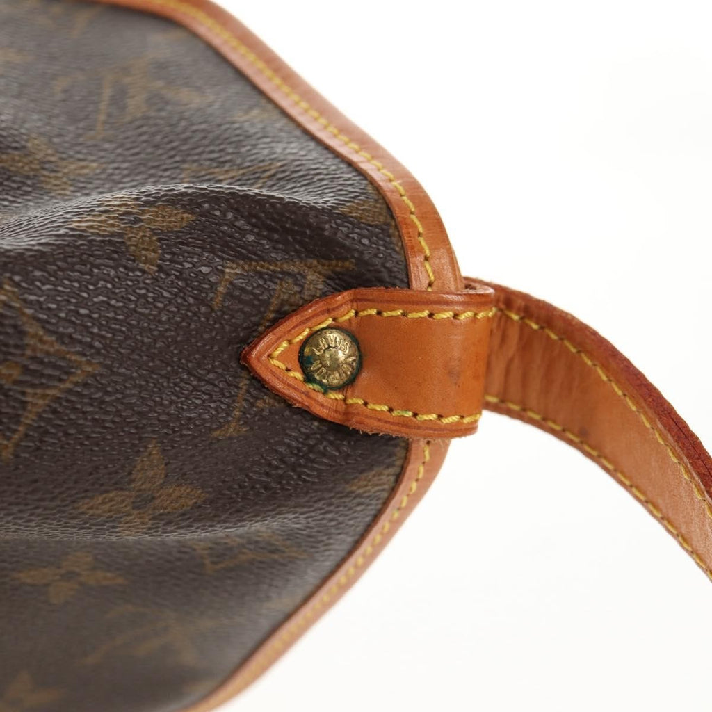 Louis Vuitton Saumur Handbag Monogram Canvas Brown Canvas Shoulder Bag