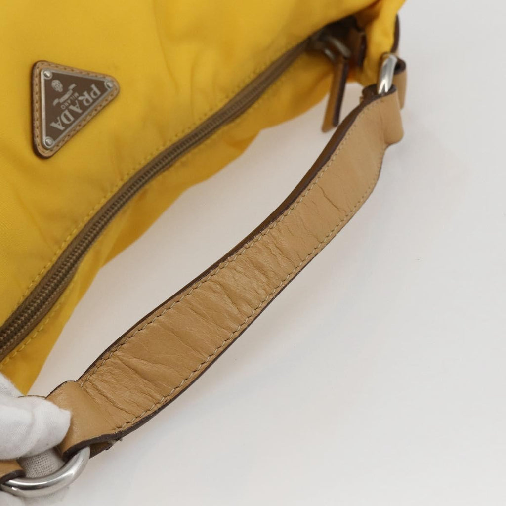 Prada Vintage Shoulder Bag Tessuto Yellow Nylon Shoulder Bag Bag
