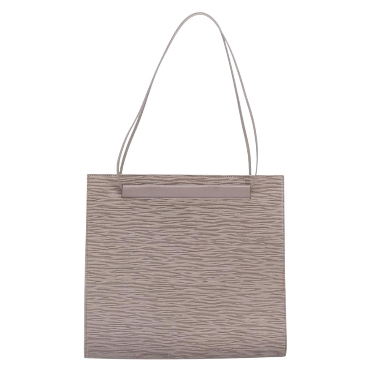 Louis Vuitton Saint Tropez Handbag Epi Leather Gray Leather Shoulder Bag
