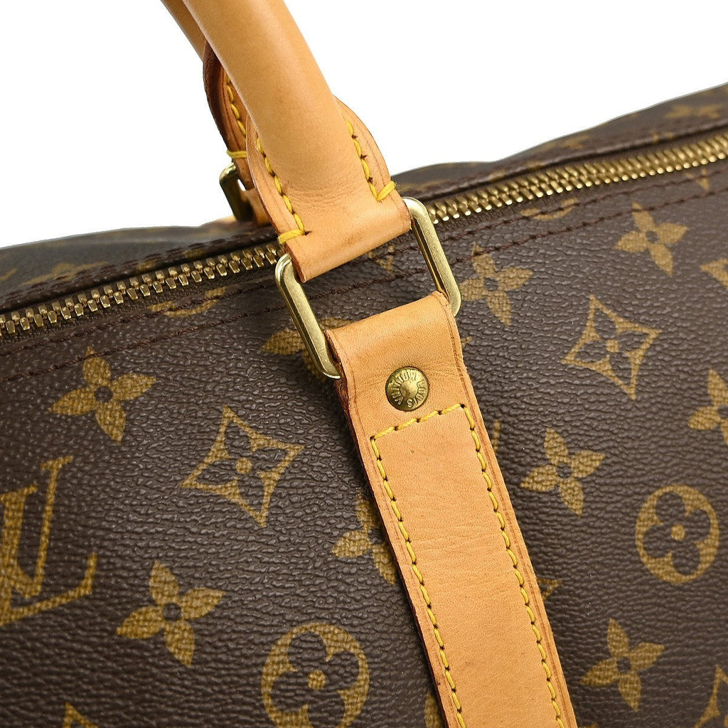 Louis Vuitton Keepall Bag Monogram Canvas Brown Canvas Travel Bag