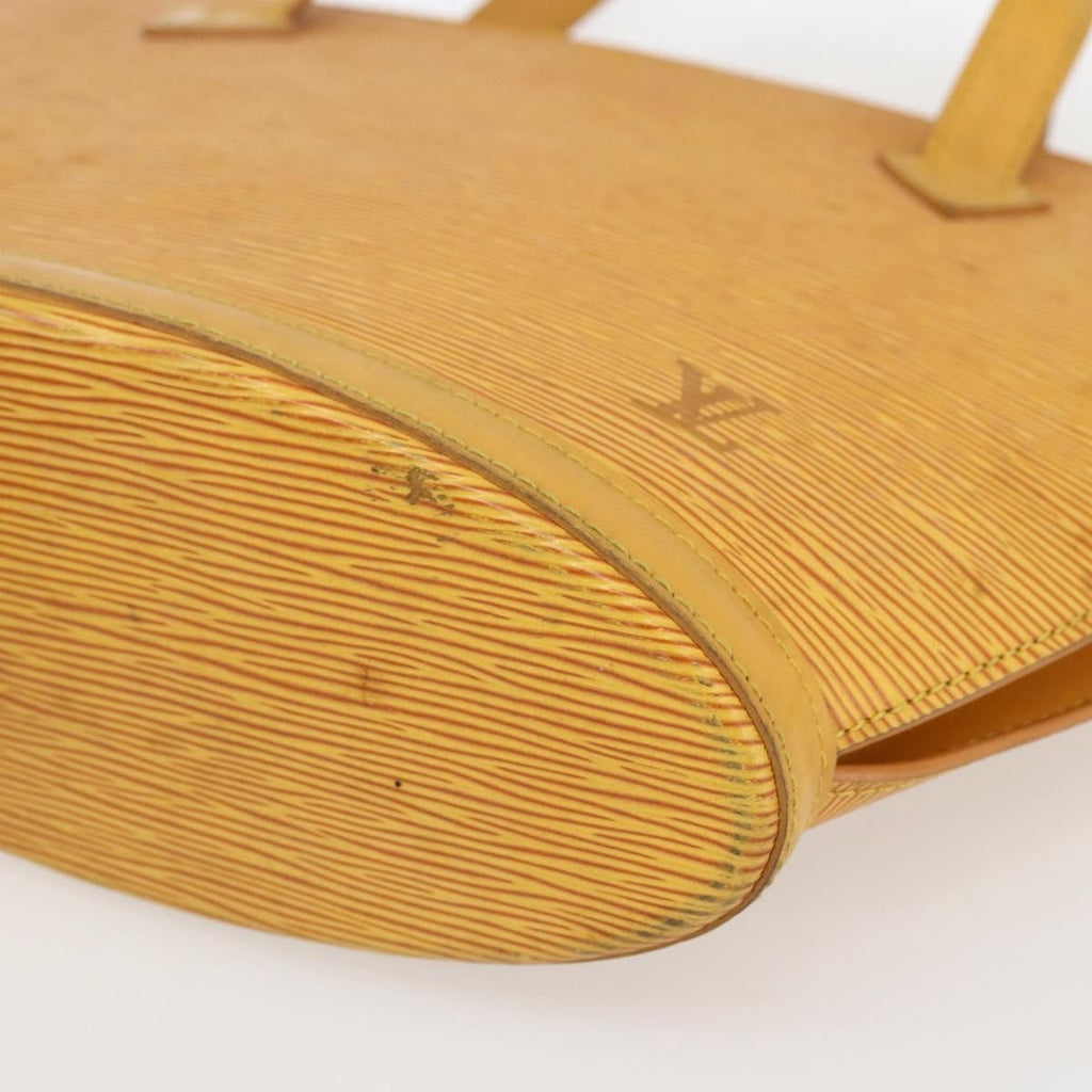 Louis Vuitton Saint Jacques Handbag Epi Leather Yellow Leather Handbag