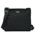 Prada Flat Messenger Bag Tessuto Black Nylon Shoulder Bag Bag