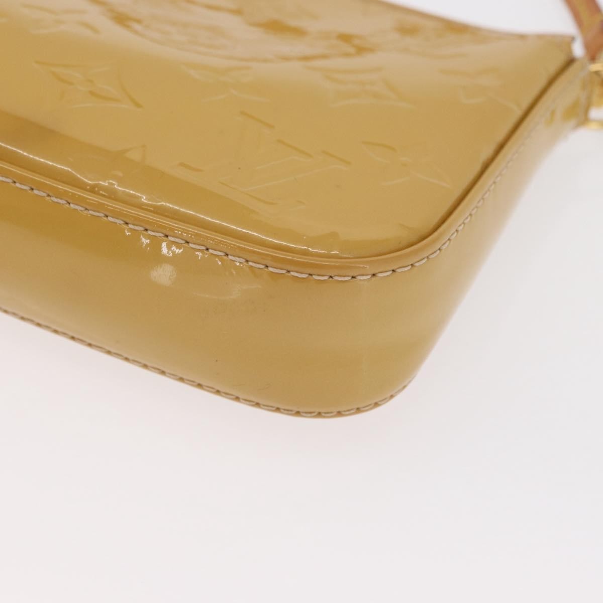 Louis Vuitton Pochette Accessoires Nm Monogram Vernis Yellow Patent_Leather Clutche & Pouche Bag