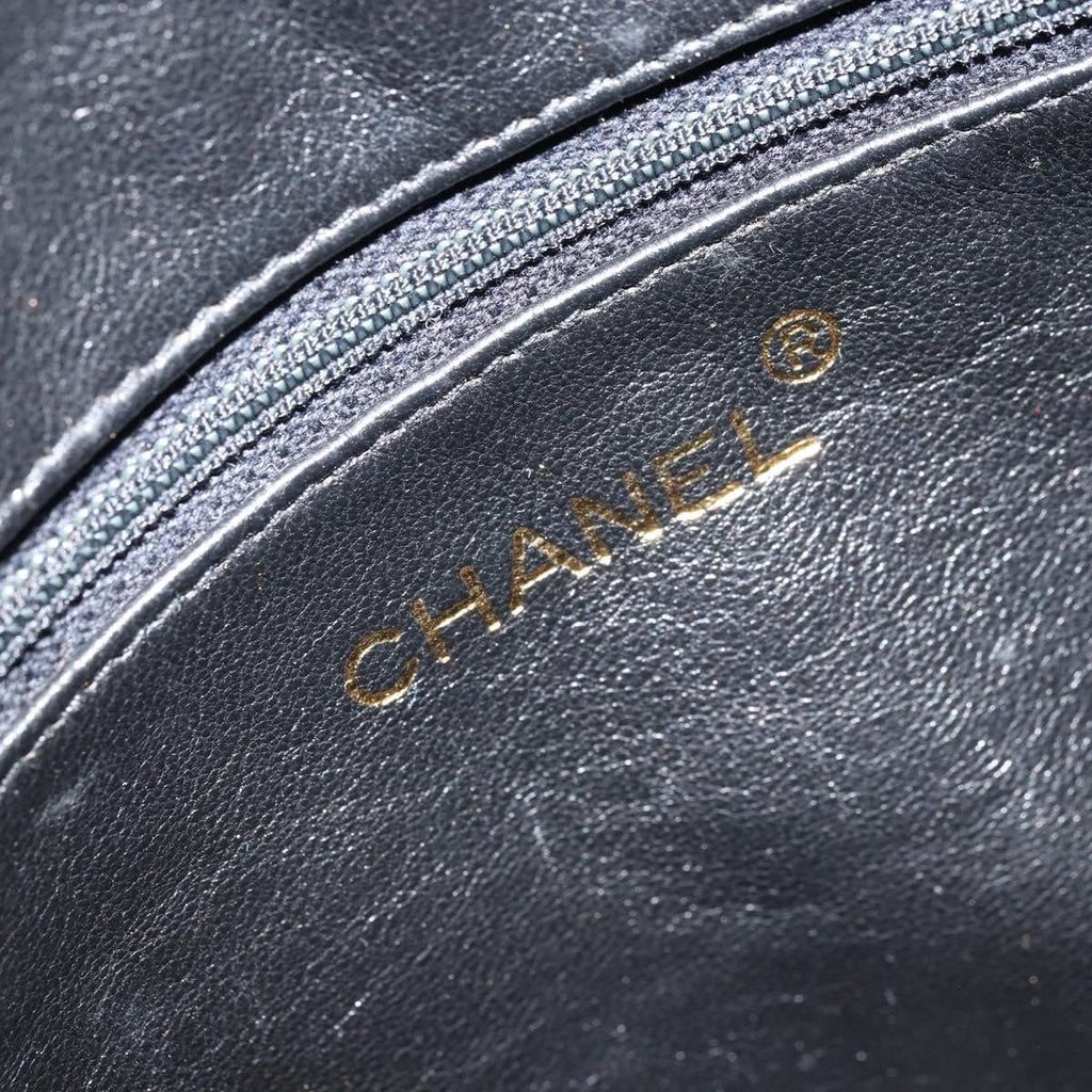 Chanel Vintage Front Pocket Cc Camera Bag Caviar Black Leather Shoulder Bag Bag