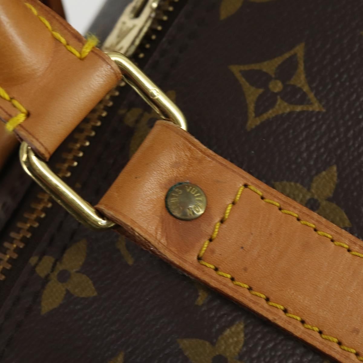 Louis Vuitton Keepall Bag Monogram Canvas Brown Canvas Travel Bag
