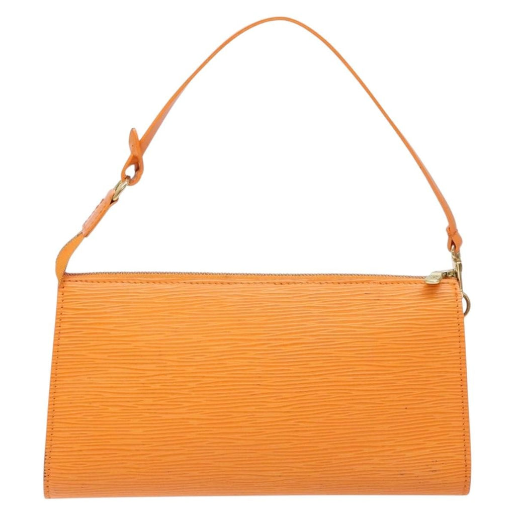 Louis Vuitton Pochette Accessoires Epi Leather Orange Leather Clutche & Pouche Bag