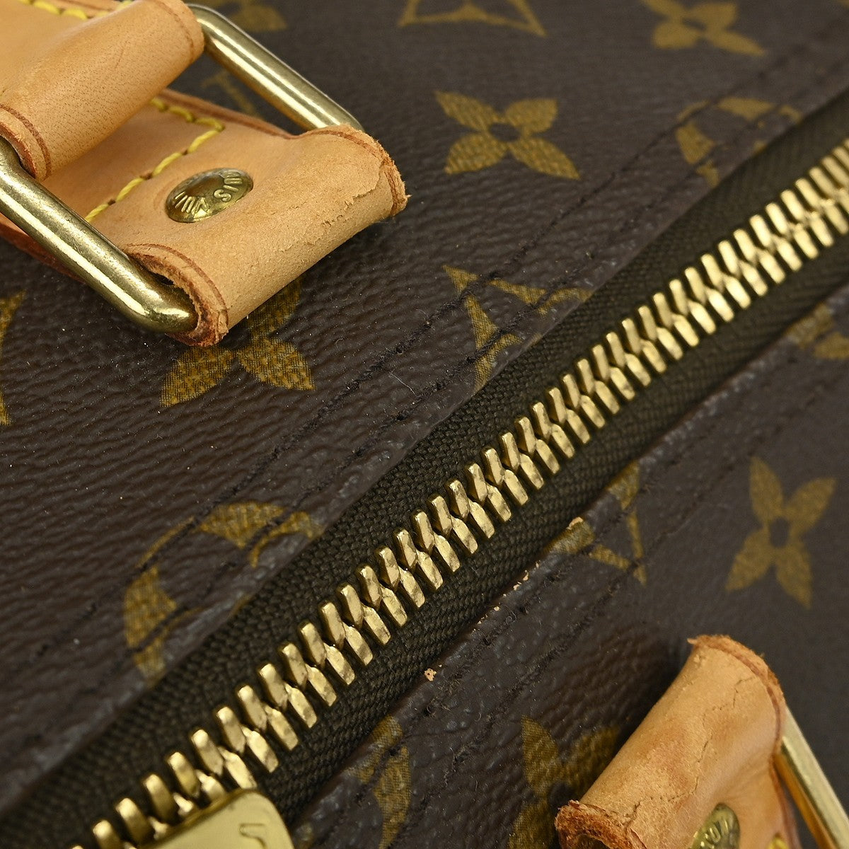Louis Vuitton Keepall Bag Monogram Canvas Brown Canvas Travel Bag