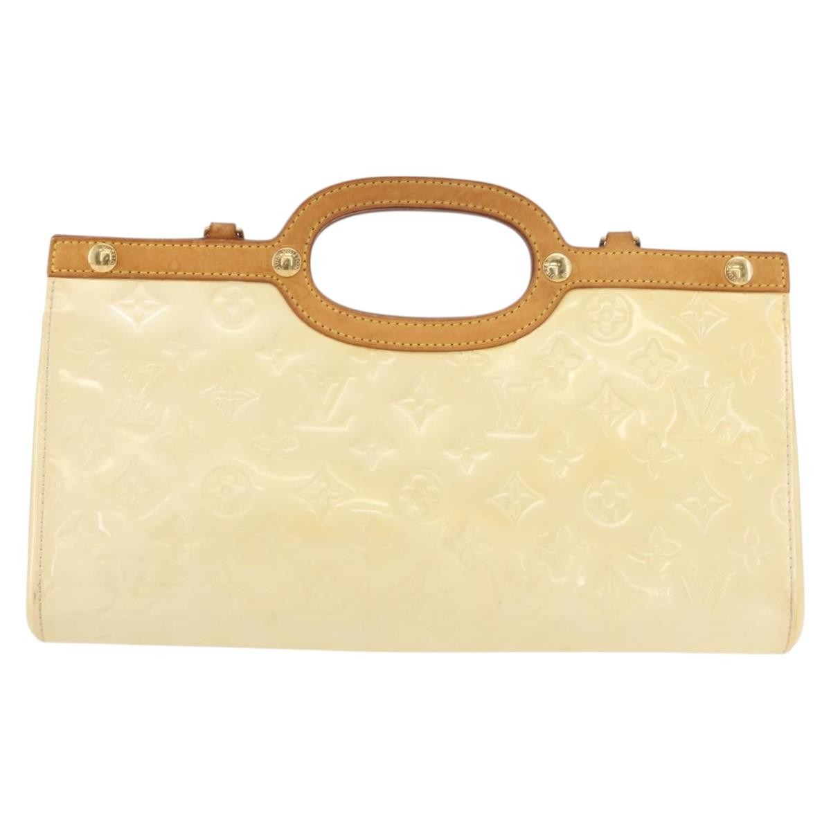 Louis Vuitton Roxbury Drive Handbag Monogram Vernis Yellow Patent_Leather Handbag