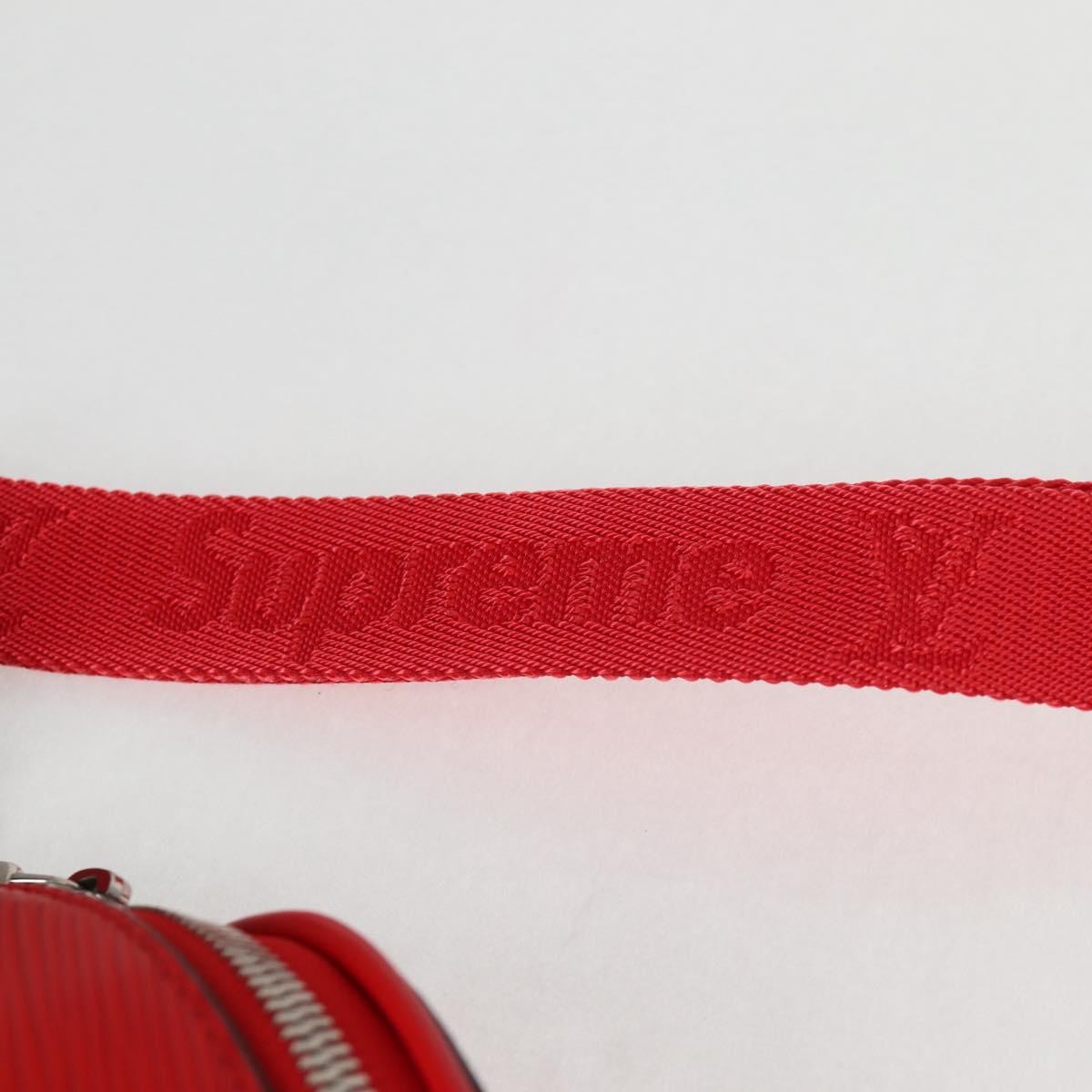 Louis Vuitton Louis Vuitton X Supreme Waist Bag Epi Leather Red Leather Clutche & Pouche Bag