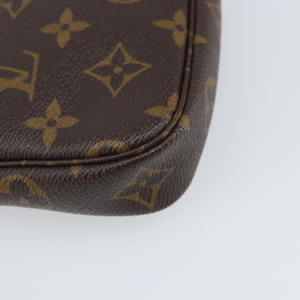 Louis Vuitton Pochette Accessoires Limited Edition Vivienne Xmas Monogram Canvas Brown Canvas Clutche & Pouche Bag