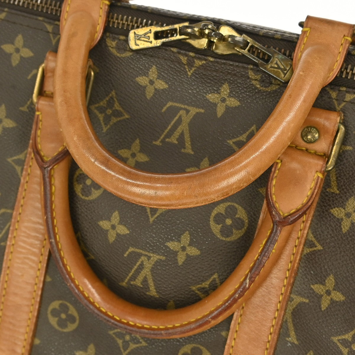 Louis Vuitton Keepall Bag Monogram Canvas Brown Canvas Travel Bag