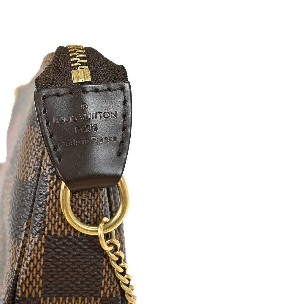 Louis Vuitton Mini Pochette Accessoires Damier Canvas Brown Canvas Clutche & Pouche Bag